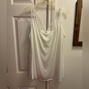 Strappy White Tank Top